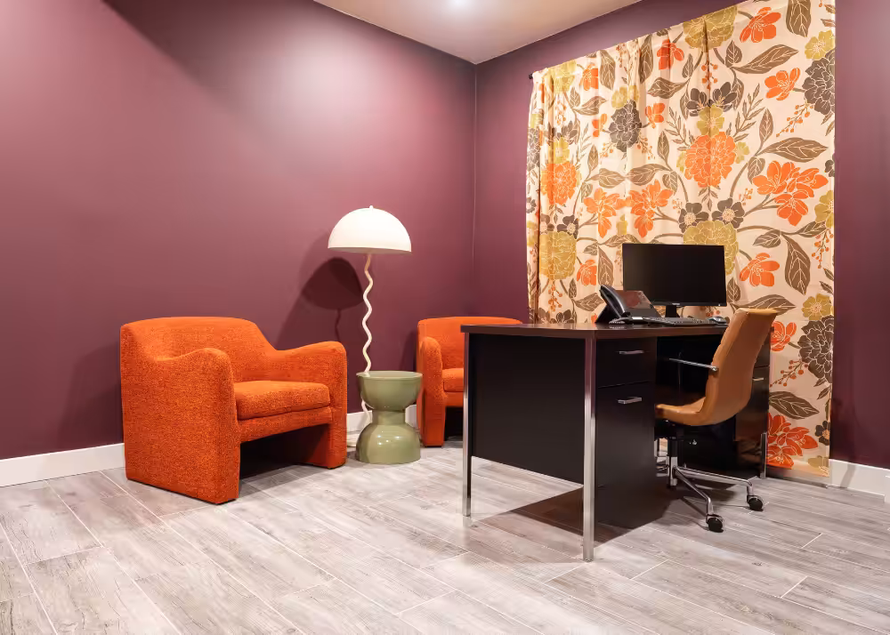 A therapists office at Aurora Recovery Center