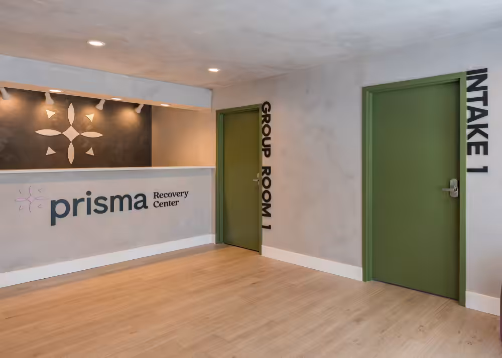 Prisma Recovery Center's intake area